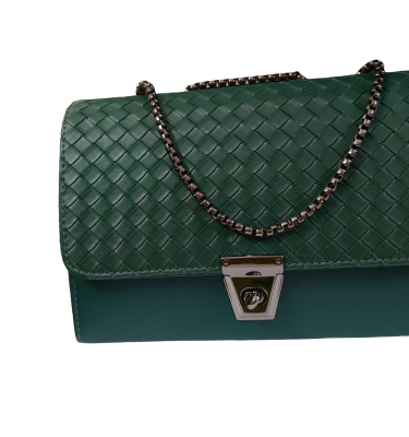 Premium Faux Leather Sling Bag - Green